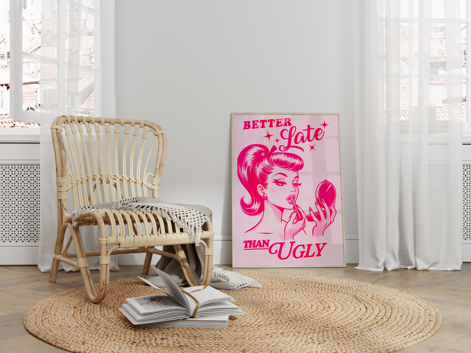 1-a-wooden-frame-beside-a-chair - Visivus