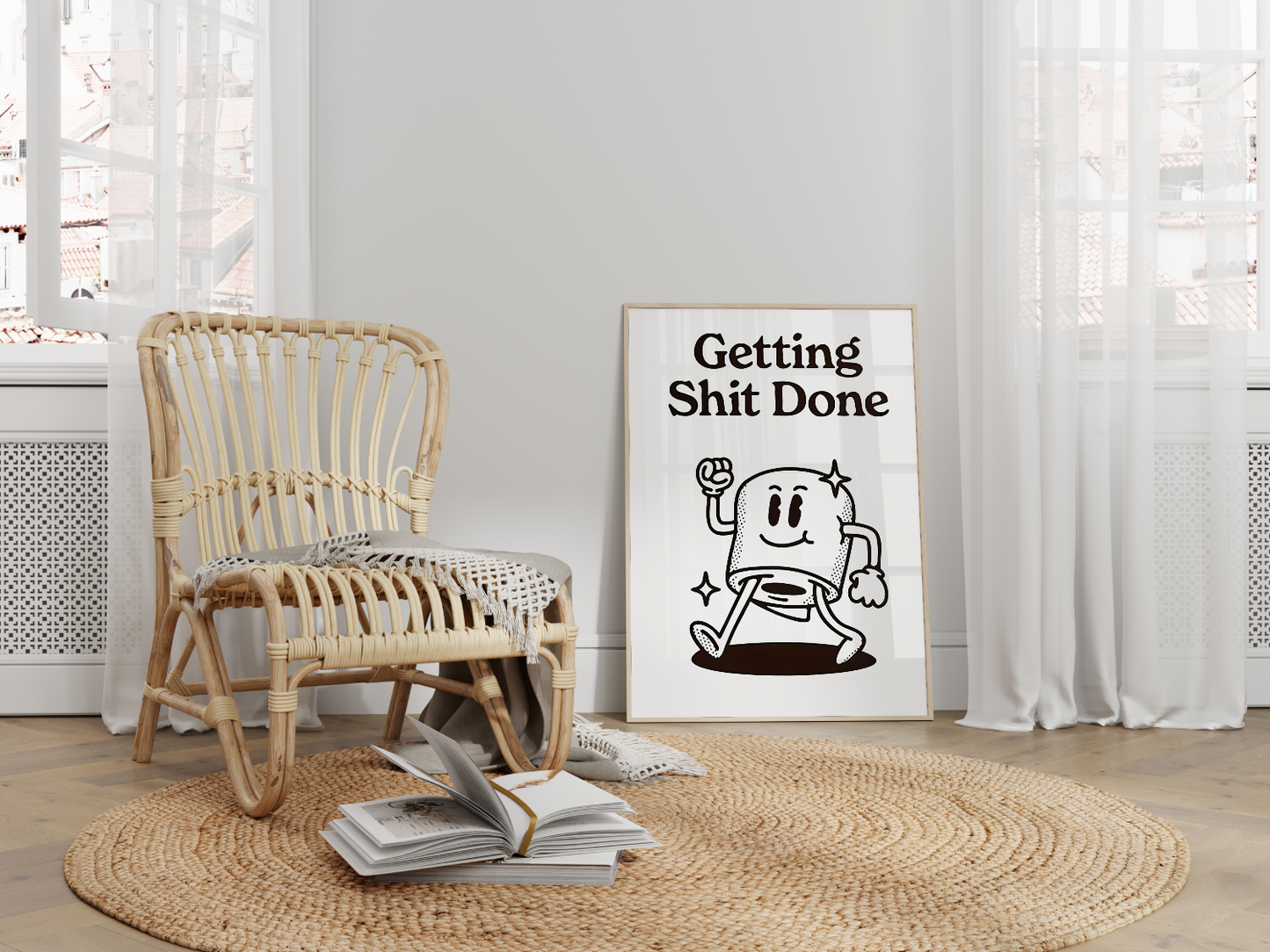 12-a-wooden-frame-beside-a-chair - Visivus