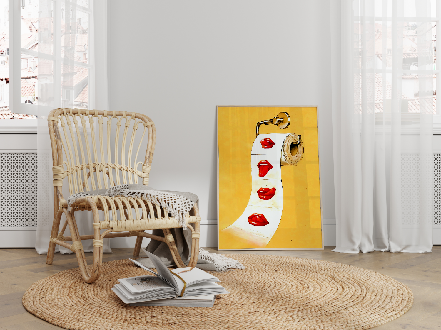 13-a-wooden-frame-beside-a-chair - Visivus